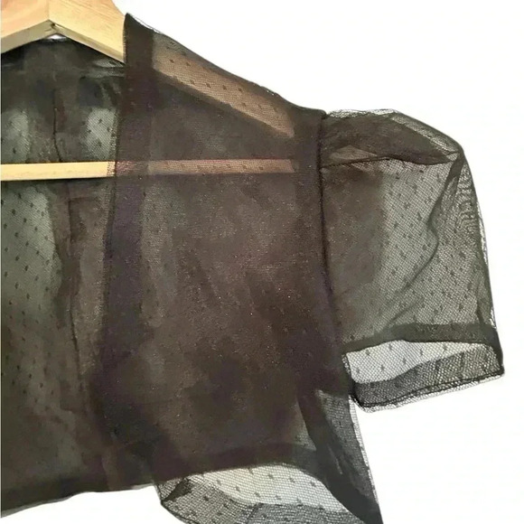 Beautiful Black Woman’s Lace puffed Sleeve Bolero Jacket - Picture 9 of 15